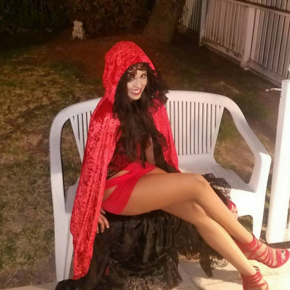 Red and Black Halloween Cape